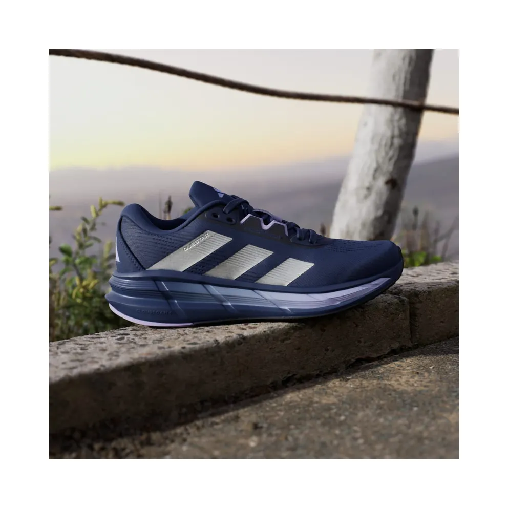 Adidas Questar 3 Running Shoes Tech Indigo / Silver Metallic / Glow Purple (JP6598)