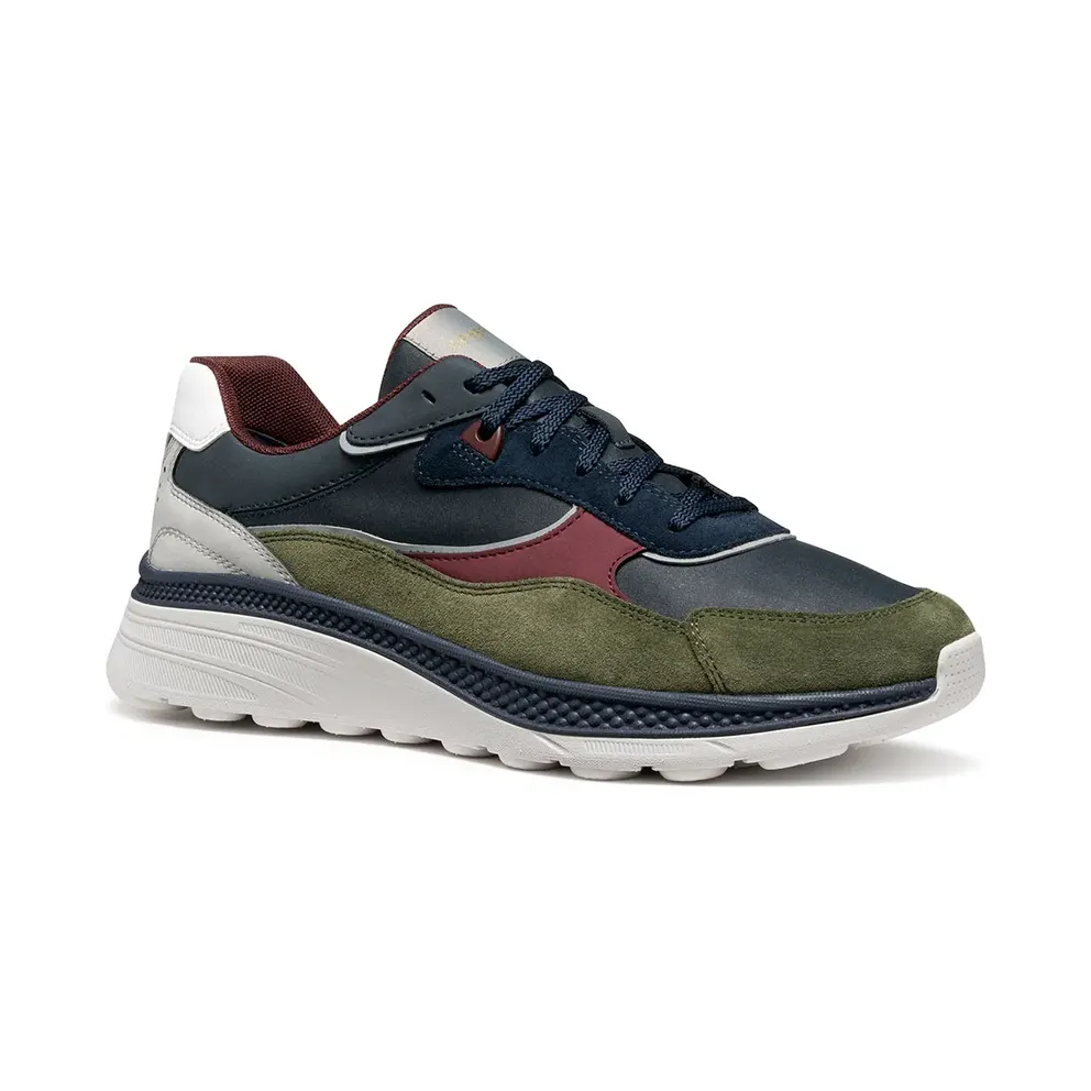 Geox sneaker Marineblauw/Mosgroen (U56HUA0CQ22-CF4B3)
