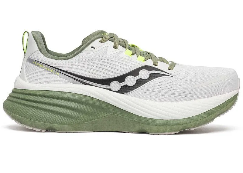 Saucony Hurricane 24 White Olivine (S20933-136)