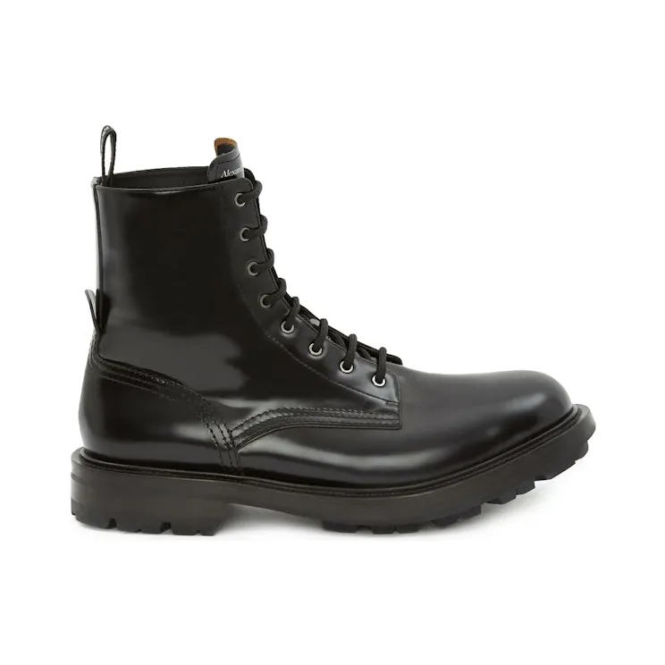 Alexander McQueen Worker Boot Black (651621WHZ801000)