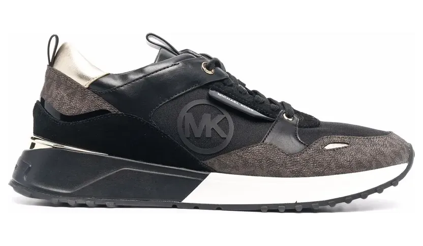 Michael Kors Sneakers mit Monogramm-Print – Schwarz (43F1THFS2B)