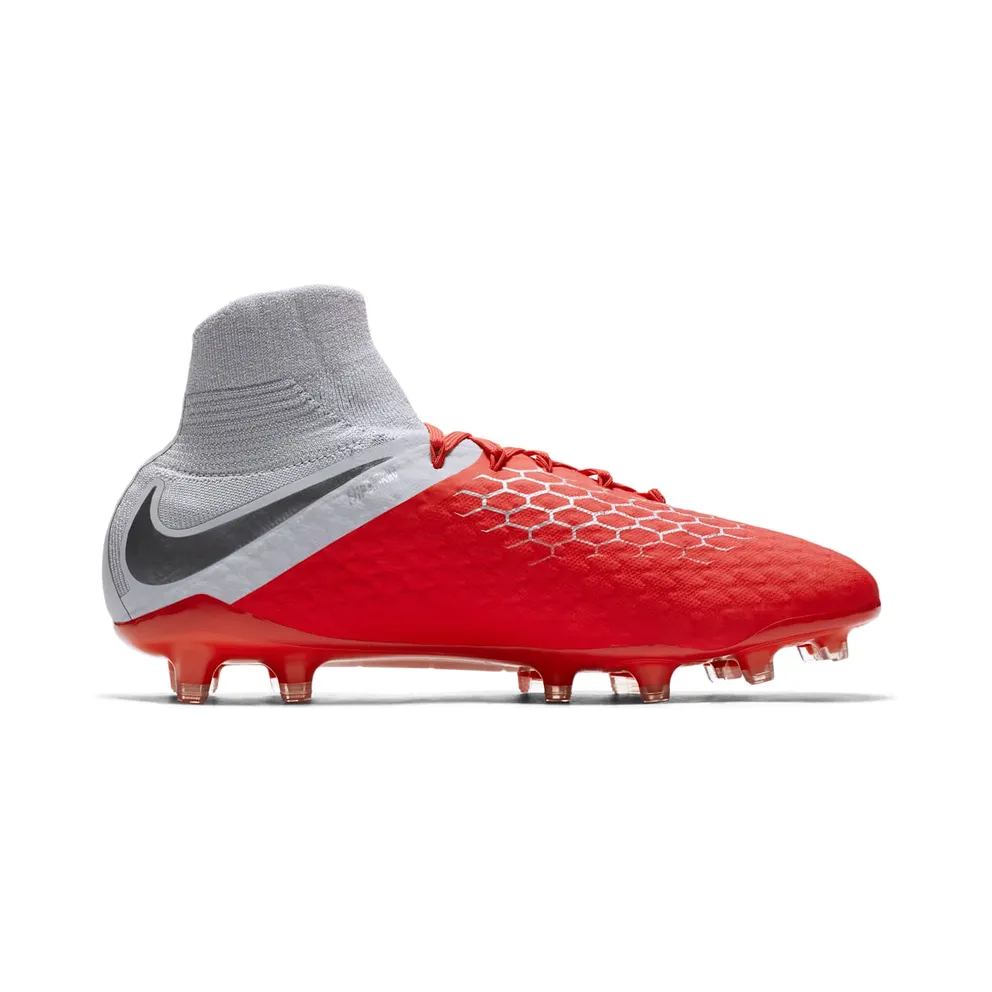 Nike Hypervenom Phantom 3 Pro DF FG “Light Crimson / Wolf Grey / Metallic Silver / Metallic Dark Grey” (AJ3802-600)