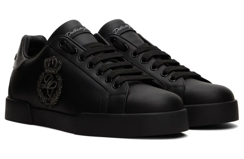 Dolce & Gabbana Black Portofino Sneakers (CS1761AH164) (4)