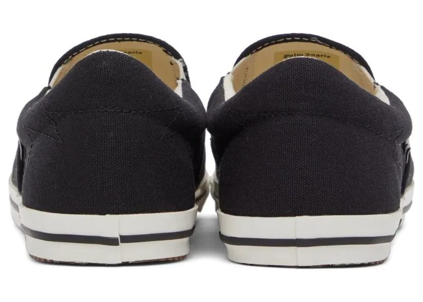 Palm Angels Black Vulcanized Low-Top Sneakers (PMIA074S22FAB0011001) (2)
