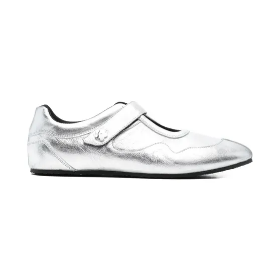 Cecilie Bahnsen Cosmo leren “Silver” (425FTW30002)