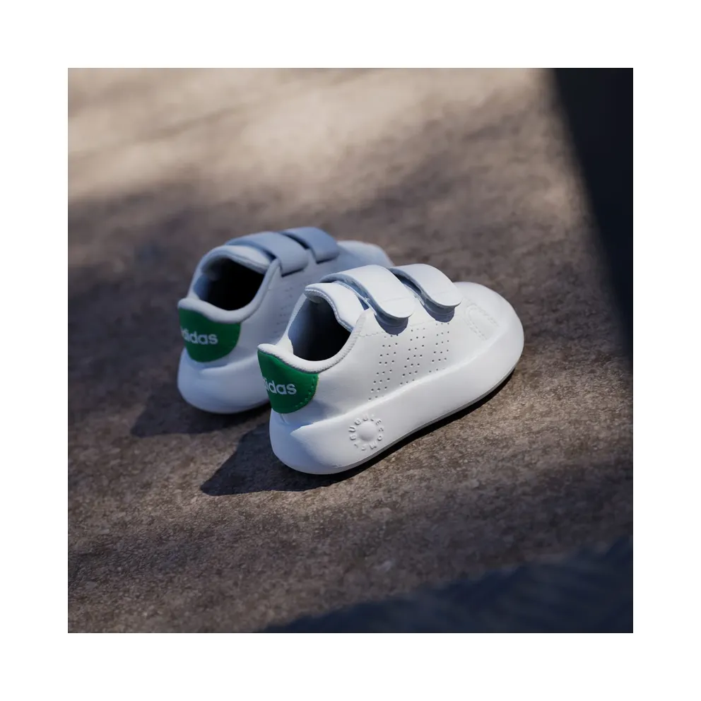 adidas Advantage Kids Cloud White / Cloud White / Green (ID5286)