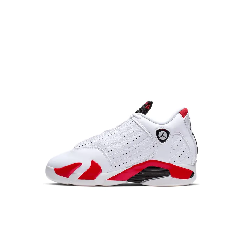Jordan 14 Retro Rip Hamilton (PS) White/Black-Varsity Red-Metallic Silver (312092-100)