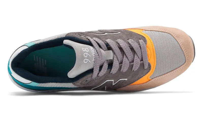 New Balance 998 Grey Blue Yellow Tan/Blue-Yellow (M998AWB)