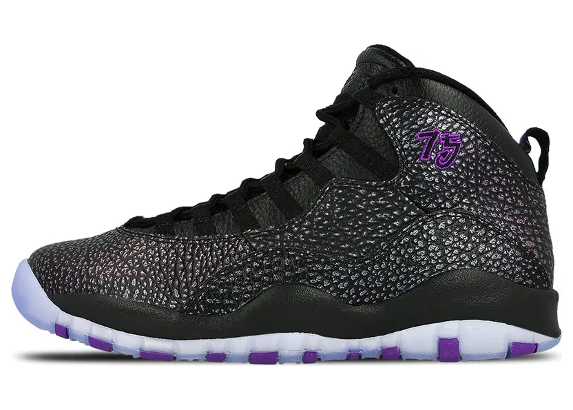 Air Jordan 10 Retro’Paris’ BG Black/Fierce Purple-Black (310806-018)