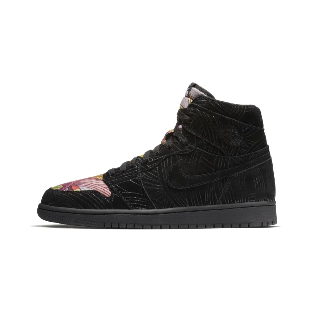 Jordan 1 Retro High Los Primeros Black/Black-Multi-Color (AH7739-001)
