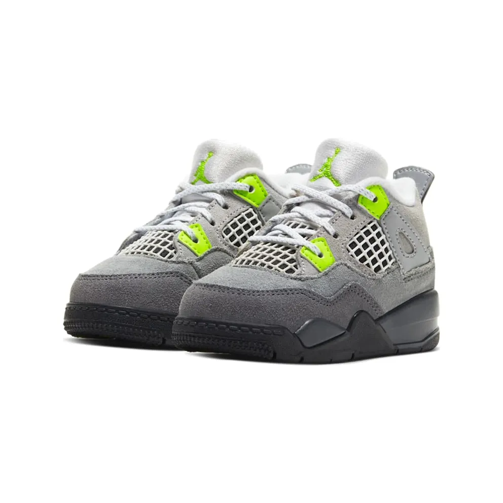 Jordan 4 Retro SE 95 Neon (TD) Cool Grey/Volt-Wolf Grey-Anthracite (CT5345-007)