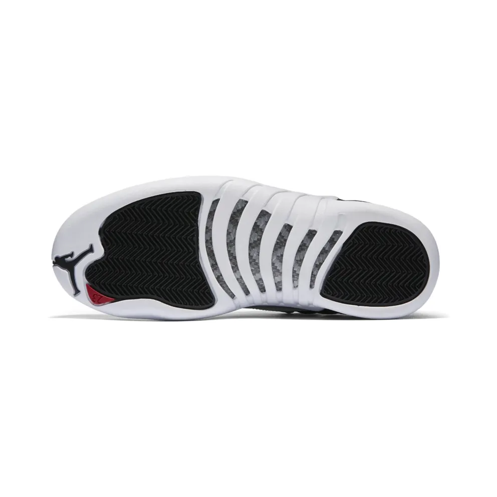 Jordan 12 Retro Low Playoffs Black/Varsity Red-White-Metallic Silver (308317-004)