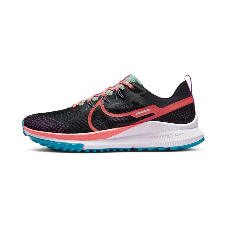 Nike React Pegasus Trail 4 “Black / Vivid Purple / Enamel Green / Magic Ember” (DJ6158-003)