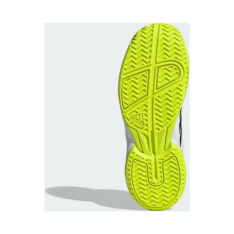 adidas Speedcourt Indoor Shoes Kids “Cloud White / Core Black / Lucid Lemon” (JR1680)