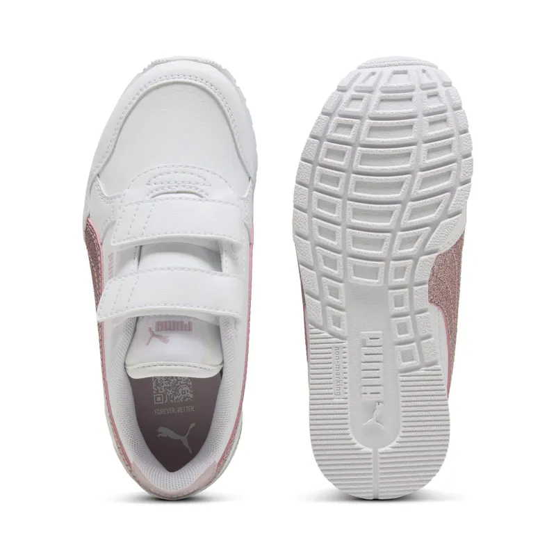 Puma ST Runner v4 Glitter “Puma White / Puma Silver / Cool Light Gray” (401587_02)