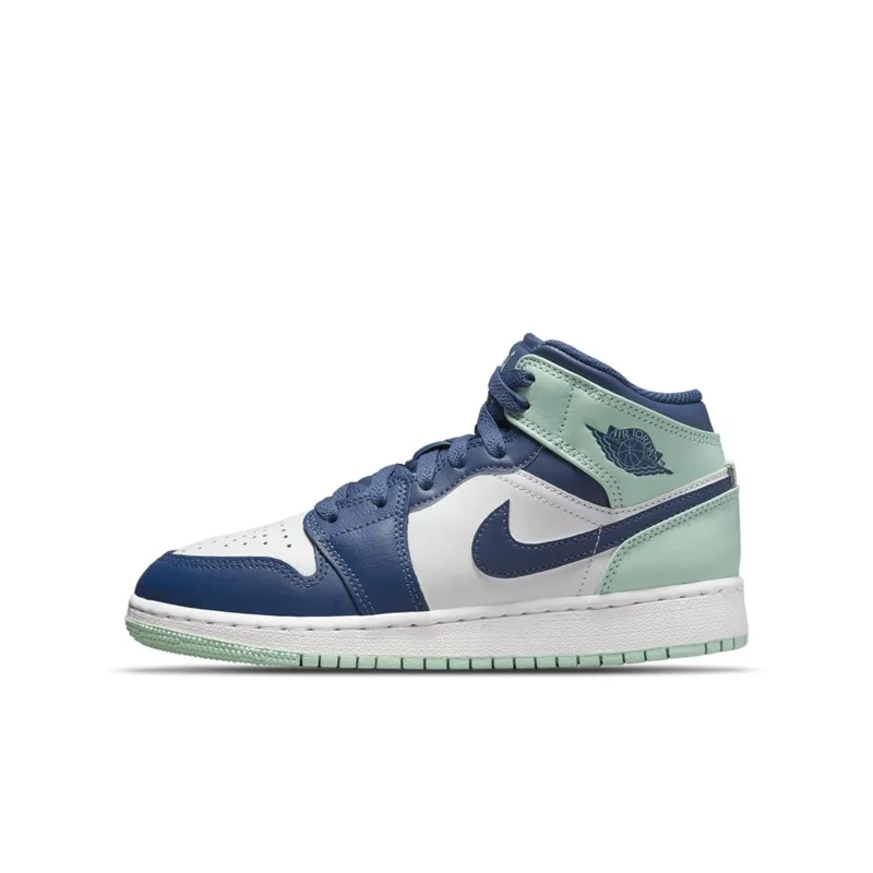 Jordan 1 Mid Blue Mint (GS) (554725-413)