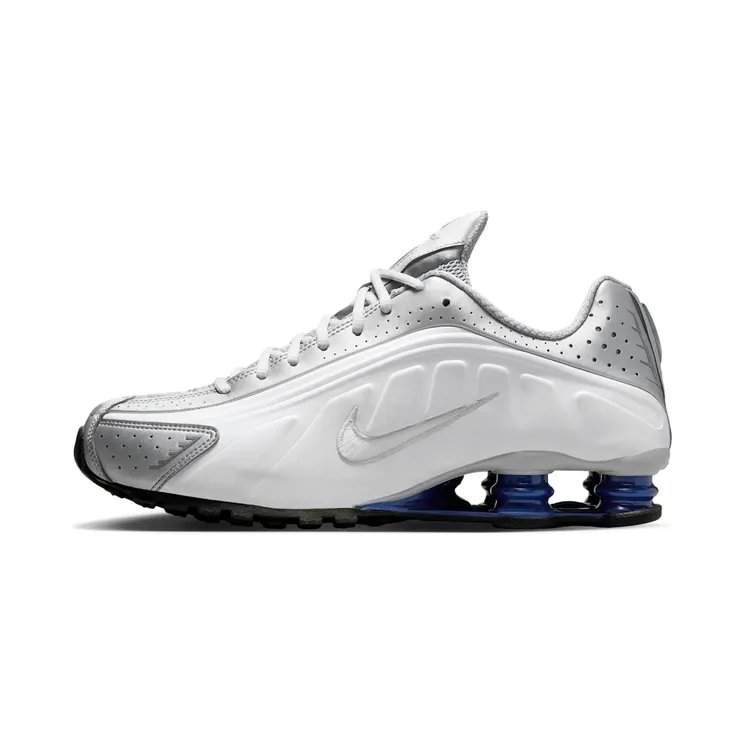 Nike Shox R4 “White / Metallic Silver / Deep Royal Blue” (HQ1988-102)