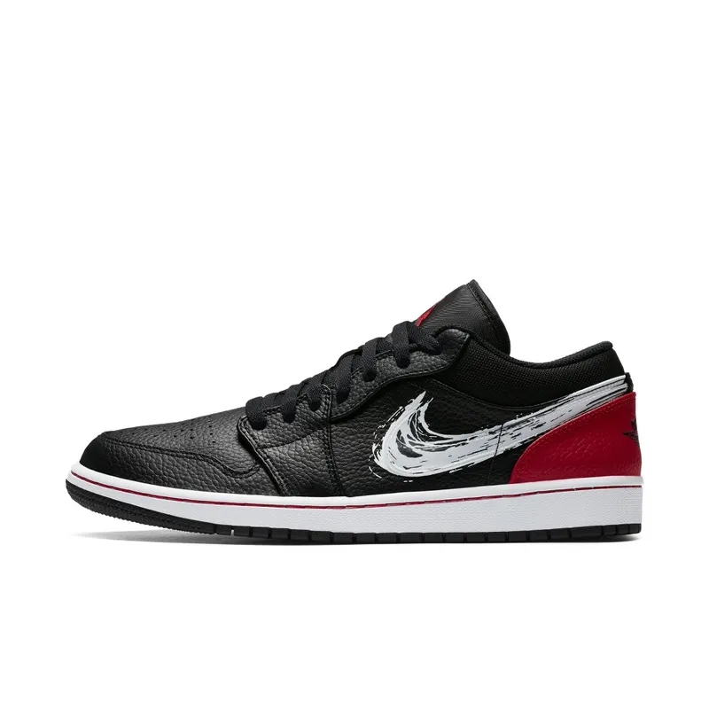 Air Jordan 1 Low SE Brushstroke Black (2020) (DA4659-001)