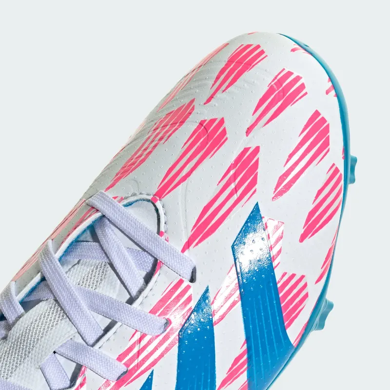 adidas Predator League FG Cloud White Solar Blue Solar Pink (IF6352)