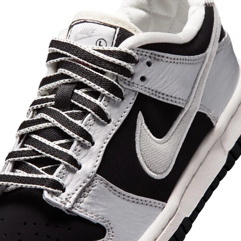 Nike Dunk Low LV8 GS “Metallic Silver Black Sail” (IV5971-001)