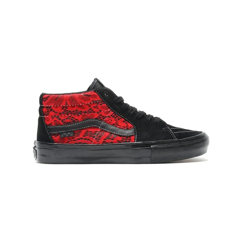 Vans Sk8 Grosso Mid Premier Black Red Lace (VN0A5KS16W3)