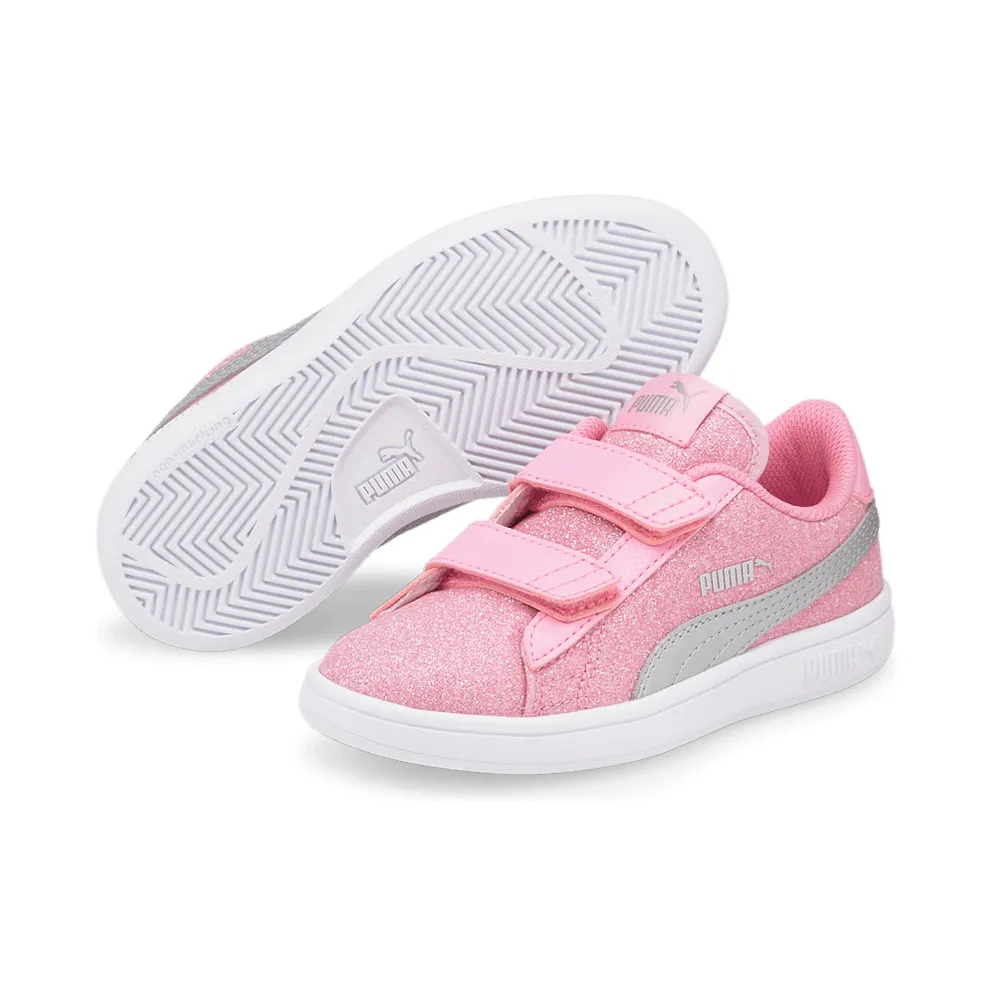 Puma Smash v2 Glitz Glam Kid Pink/Silver (36737827)