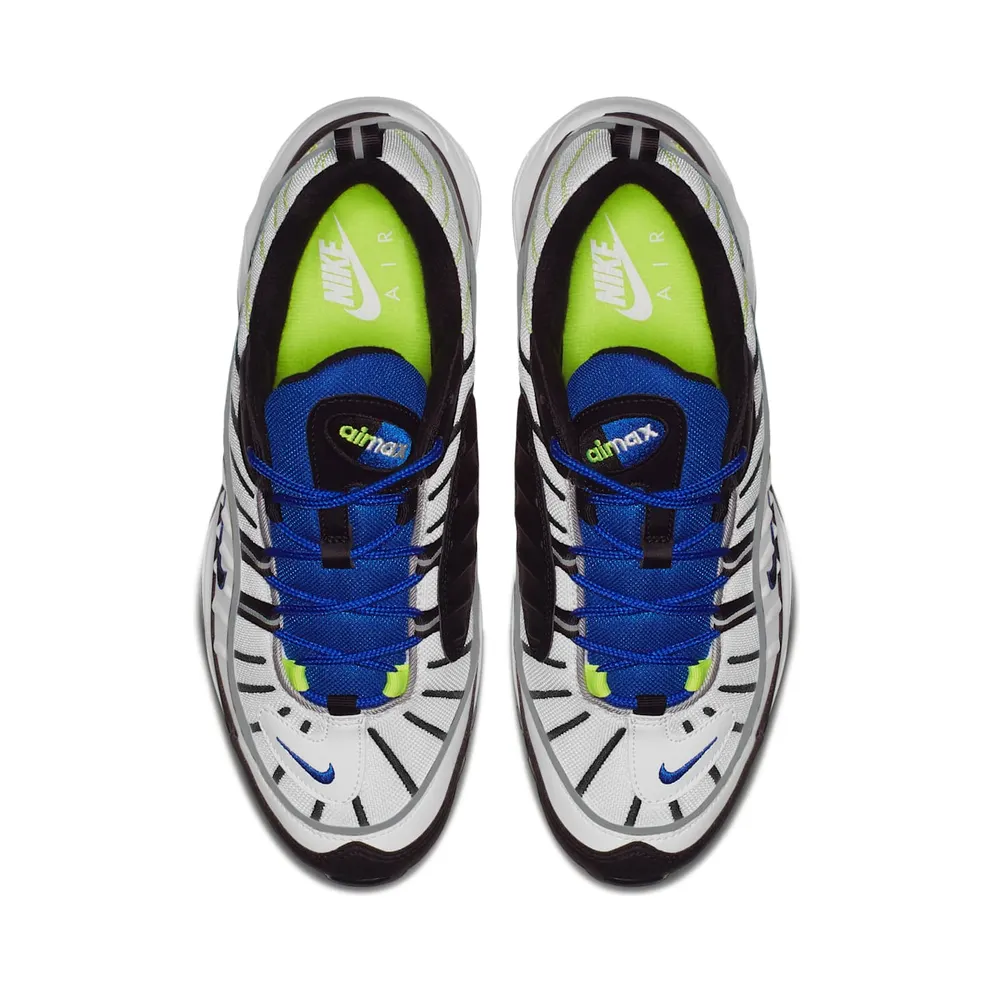 Nike Air Max 98 White Black Racer Blue White/Black-Racer Blue-Volt (640744-103)