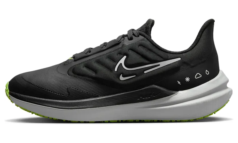 Nike Air Winflo 9 Shield Weerbestendigeen voor dames (straat) Zwart (DM1104-001)