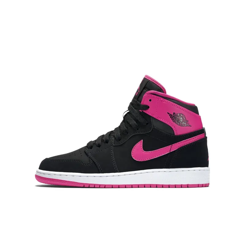 Jordan 1 Retro High Black Vivid Pink (GS) Black/Vivid Pink-White (332148-008)