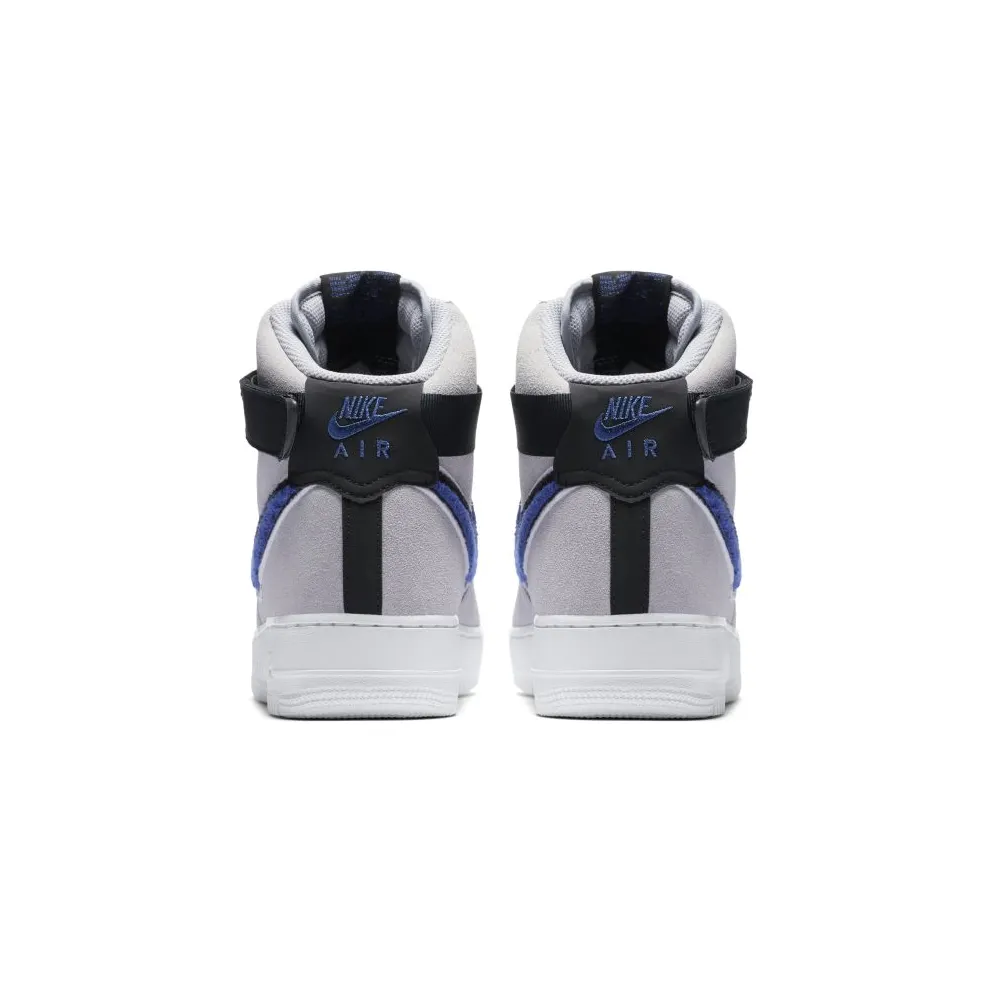 Nike Air Force 1 High Chenille Swoosh Wolf Grey Wolf Grey/Game Royal-Black-White (806403-015)