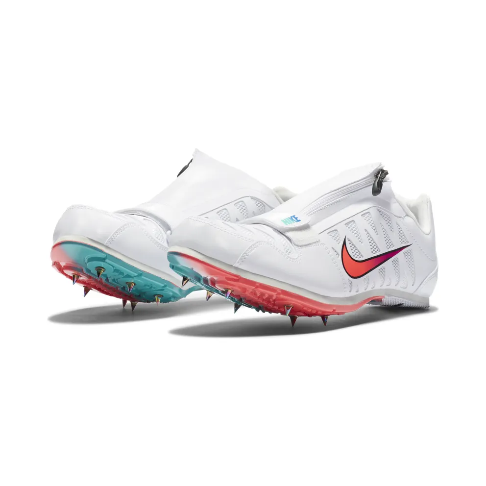 Nike Zoom Long Jump 4 Track spike “White / Black / Hyper Jade / Flash Crimson” (415339-101)