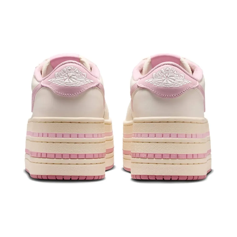 Jordan 1 Low Triple Stack Womens “Pale Ivory Iced Carmine” (HV8288-101)
