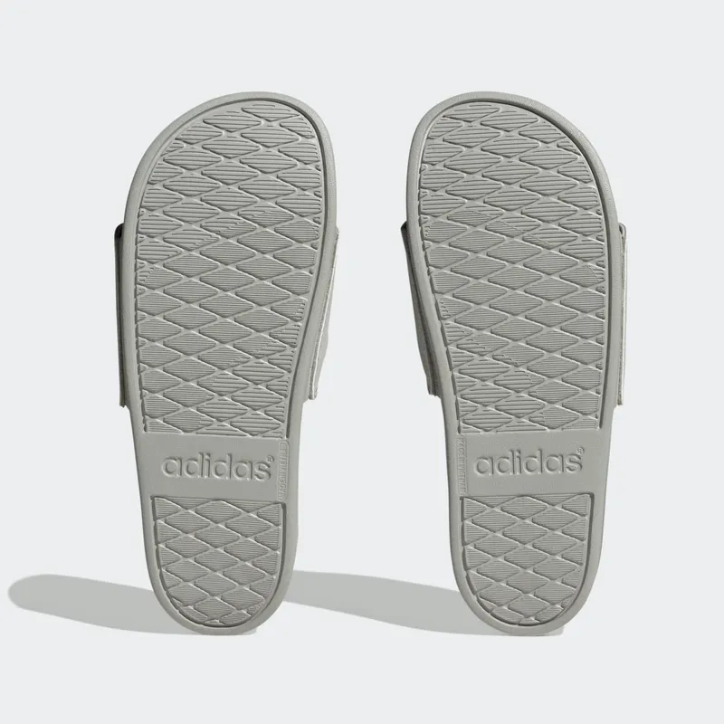 Adidas Adilette Comfort Slides Grey Two / Silver Metallic / Grey Two (H03619)