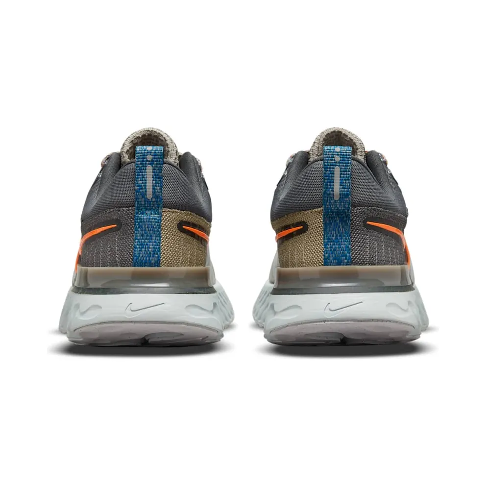 Nike React Infinity Run Flyknit 2 Light Bone Grey Orange (DC4577-001)