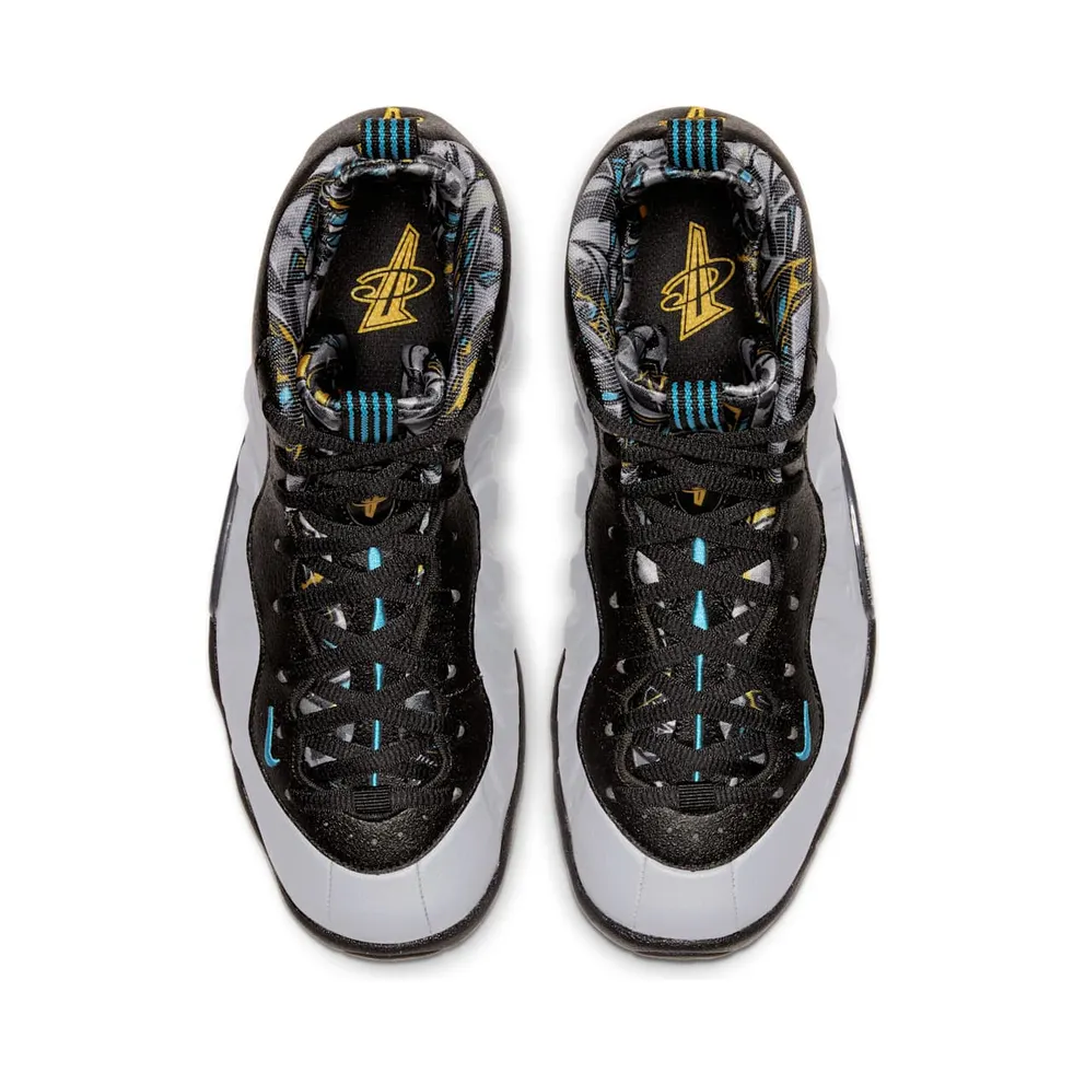 Nike Air Foamposite One Graffiti (GS) Muslin/Lavender Mist-Hyper Crimson-Volt (644791-009)