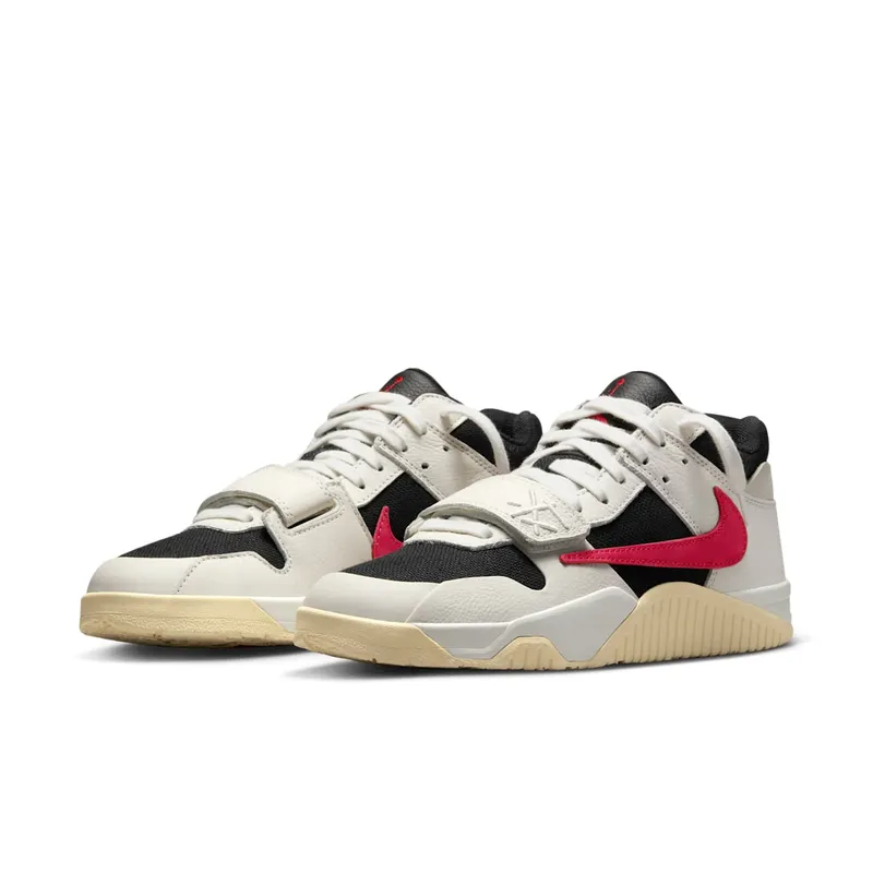 Jordan x Travis Scott Air Jordan Jumpman “Sail/University Red-Black-Muslin” (FZ8117-101)