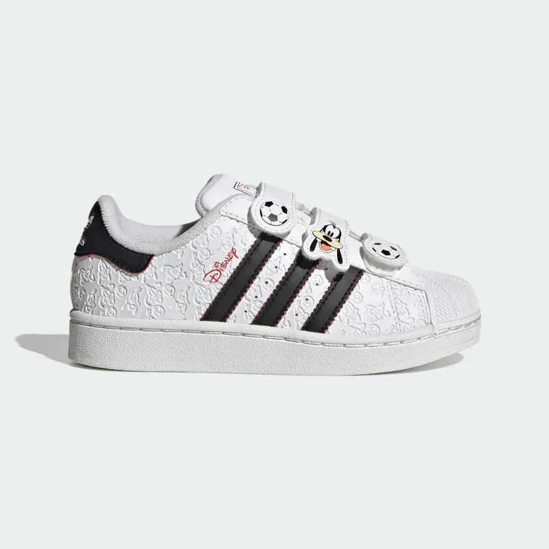 Adidas ADIDAS DISNEY SUPERSTAR II COMFORT CLOSURE Shoes Cloud White / Core Black / Red (IH4635)