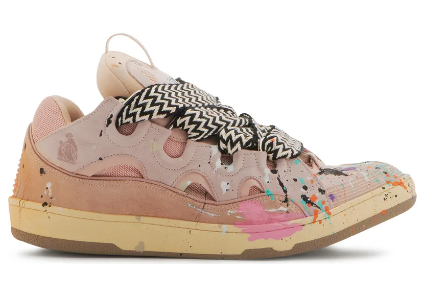 Lanvin Leather Curb Gallery Dept. Pale Pink Multi (FM-SKRK11-DRGD-P22B5S0)