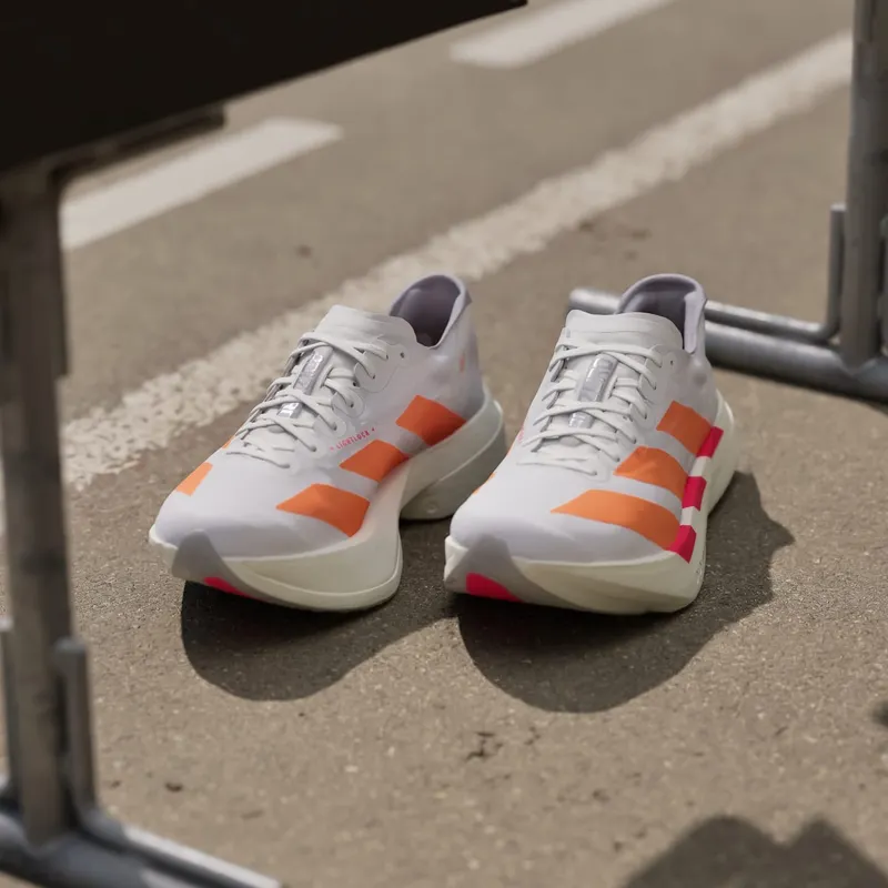 Adidas Adizero Adios Pro 4 Cloud White / Lucid Orange / Lucid Red (JR7088)