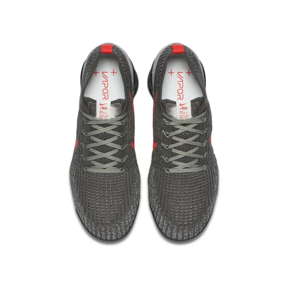 Nike Air VaporMax Flyknit 3 Grey Track Red Iron Grey/Particle Grey-Anthracite-Track Red (CT1270-001)