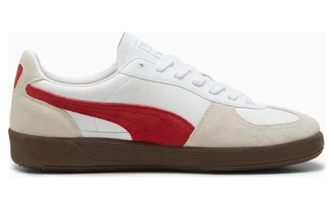 Puma Palermo “White Vapor Gray Club Red” (396464-05)
