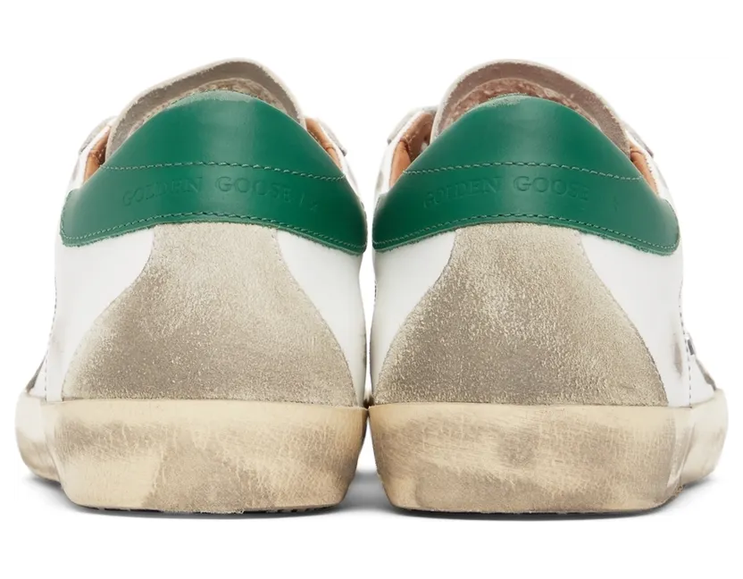 Golden Goose Suede Super-Star “White/Green” (GMF00102.F002180.1080) (4)