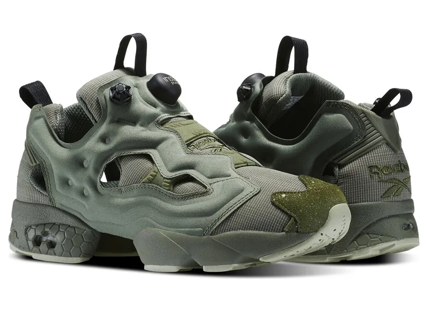 Reebok Instapump Fury Military Green Hunter Green/Mystic Grey-Teal (Other Brands Reebok)