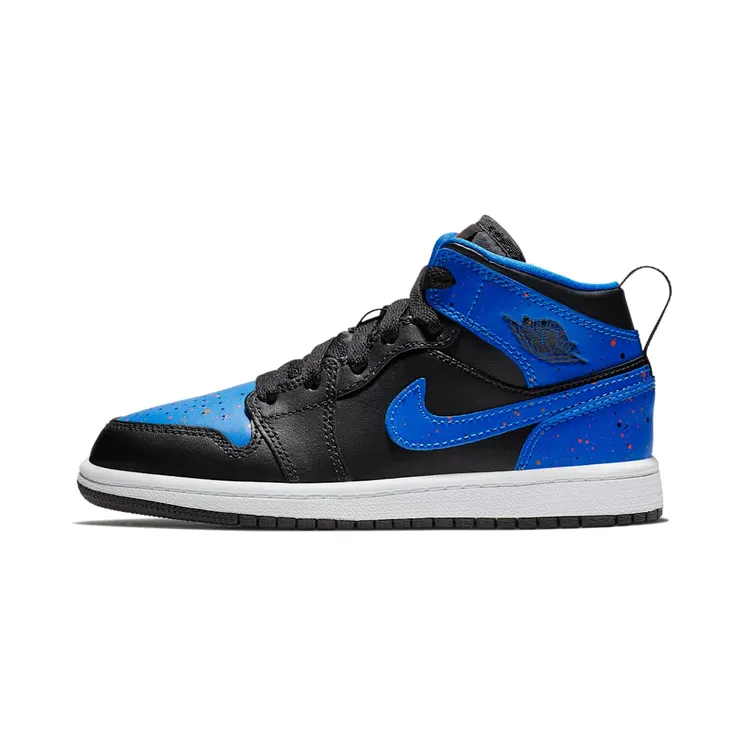 Jordan 1 Mid Royal Paint Splatter (640734-048)