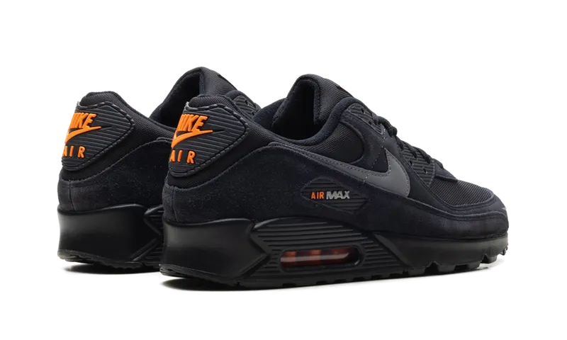 Nike Air Max 90 “Black Metallic Cool Grey Orange” (DO6706-010)