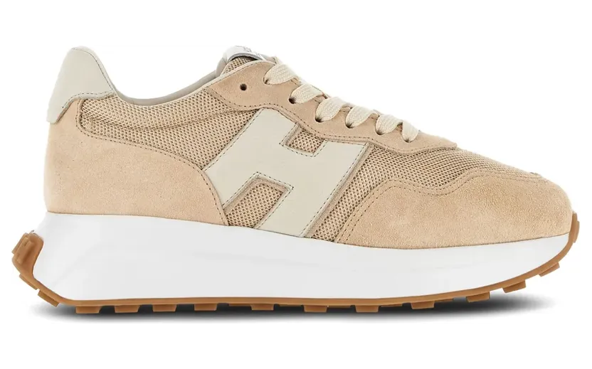 Hogan H641 Sneakers mit Einsätzen – Nude (HXW6410EH41L6U)