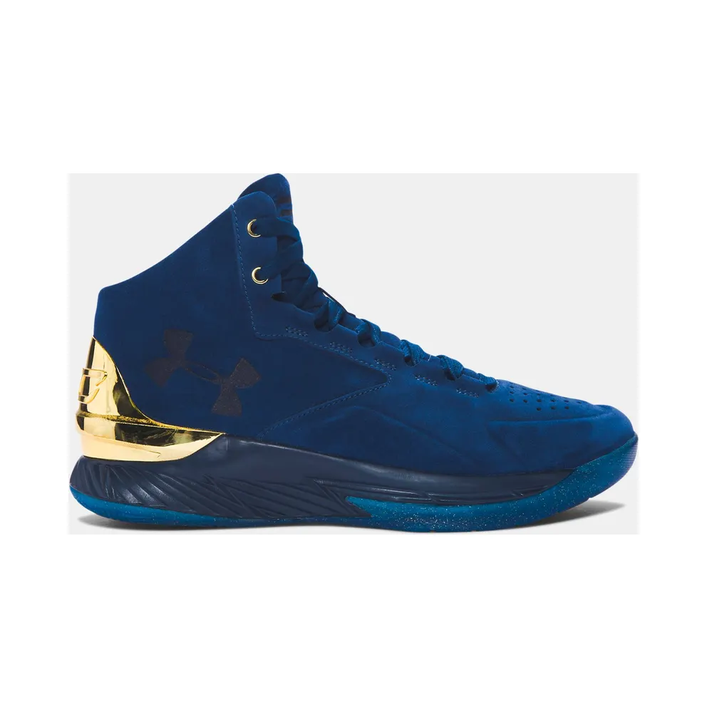 Under Armour Curry 1 Mid Lux Blackout Navy Blackout Navy/Metallic Gold-Blackout Navy (1296617-997)