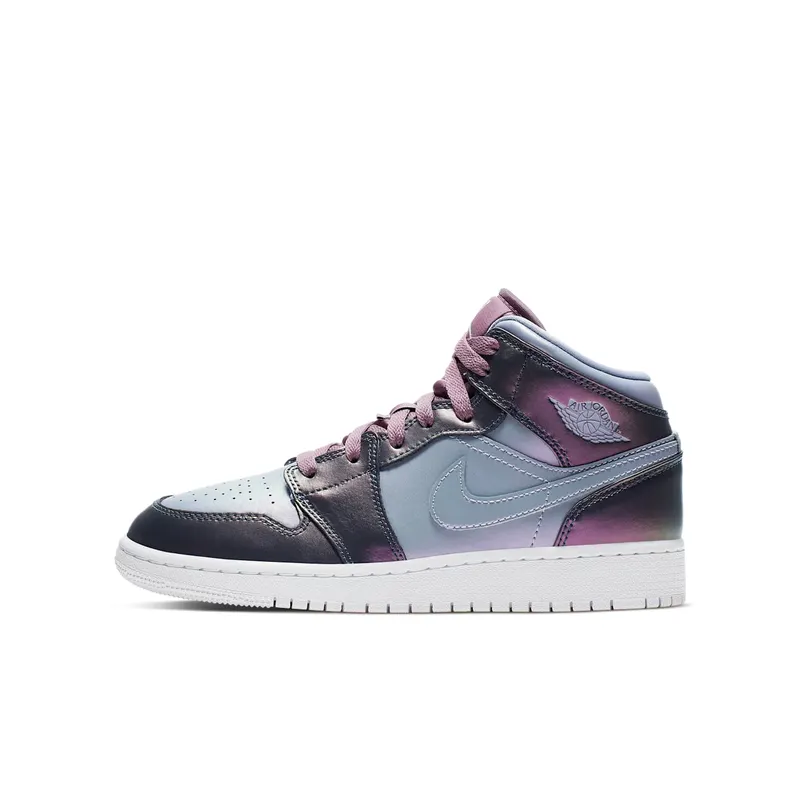 Jordan 1 Mid Monsoon Blue (GS) Monsoon Blue/Purple Rise-Violet Dust-White-Melon Tint (AV5174-400)