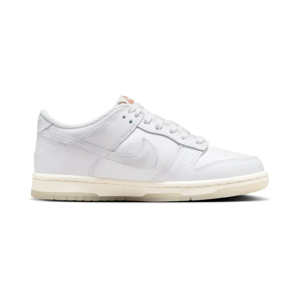 Nike Dunk Low SE GS “Rainbow Lace Swoosh White” (FN4861-100)