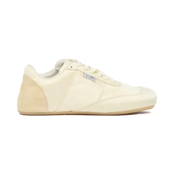 MM6 Maison Margiela Factory Sneakers in white satin S59WS0248P7563/S_MM6-T1010_500-40